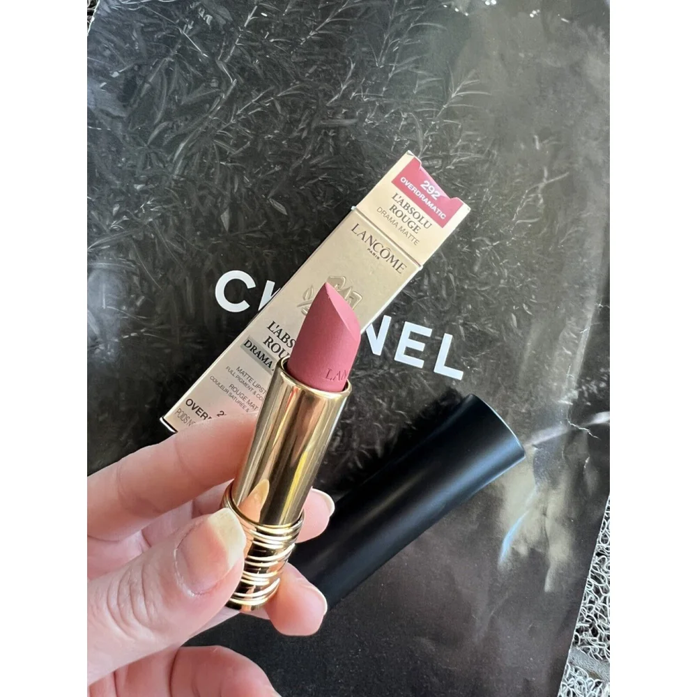 Lancome L'Absolu Rouge Drama Matte Lipstick # 292 Overdramatic 0.12 Oz NIB